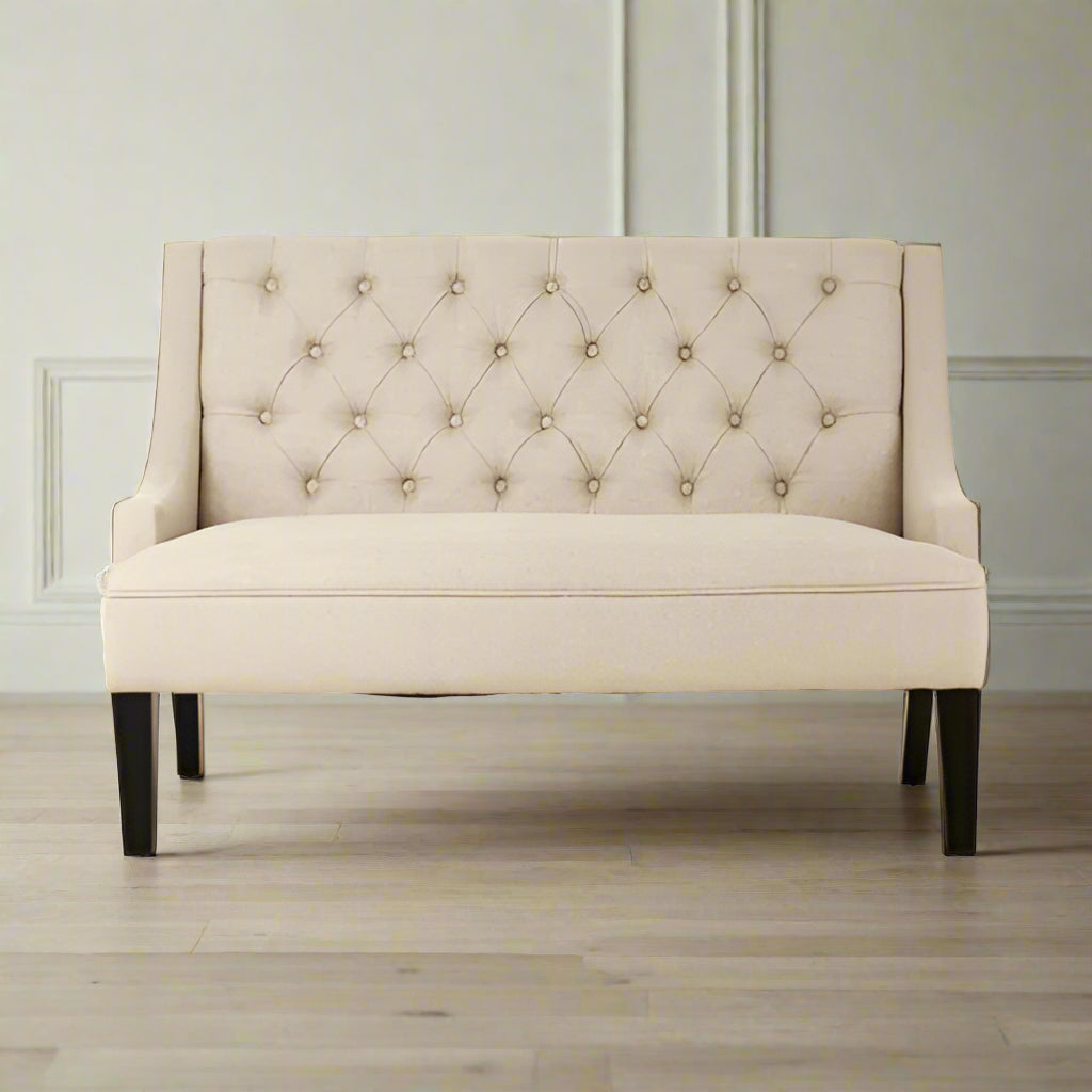 This elegant 2 seater chair blends traditional design with refined details, perfect for adding a touch of sophistication to any interior. Free UK Mainland Delivery. Shop online today at www.nobleandnook.co.uk