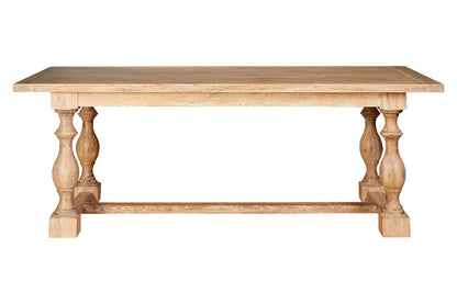 Rouen Whitewash Oak Dining Table