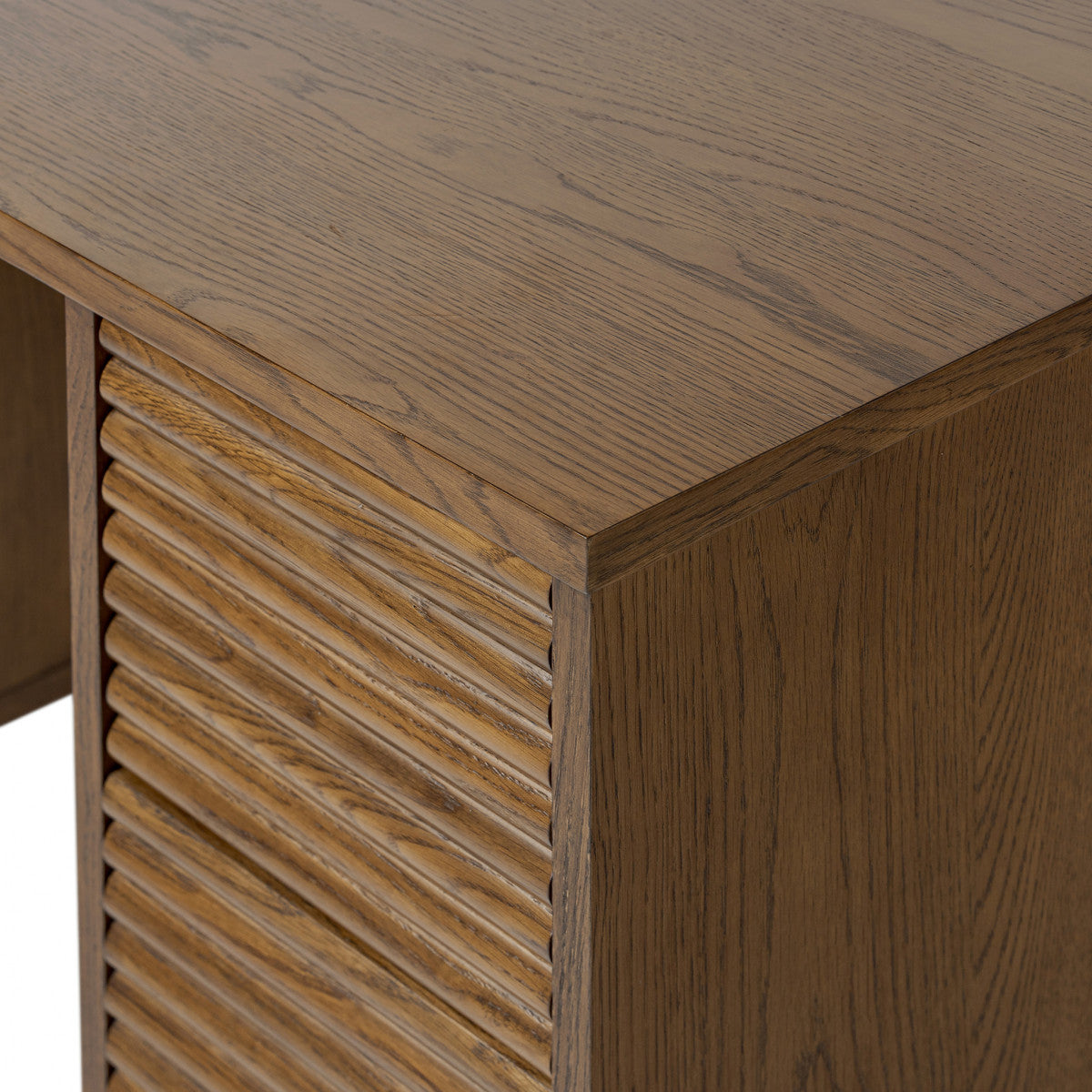 Charlton Desk | Oak in Aged Walnut Finish