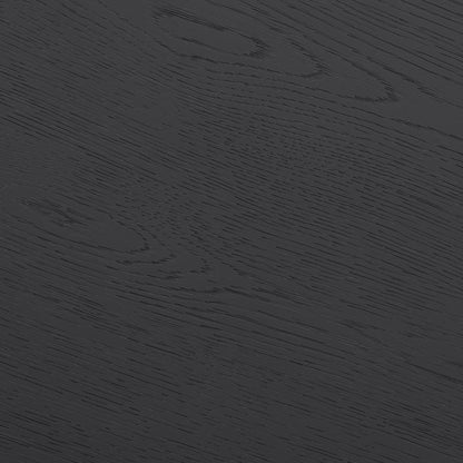 Leckford Ribbed Occasional Table Black Oak