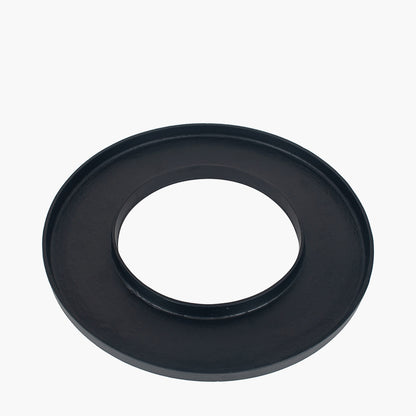 Matt Black Metal Ring Display Platter – Modern Decorative Centrepiece for Stylish Homes