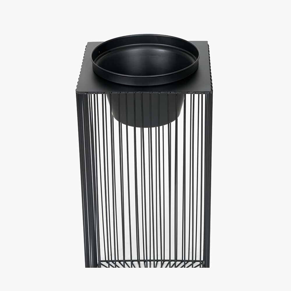 Black Metal Strut Planter | Large