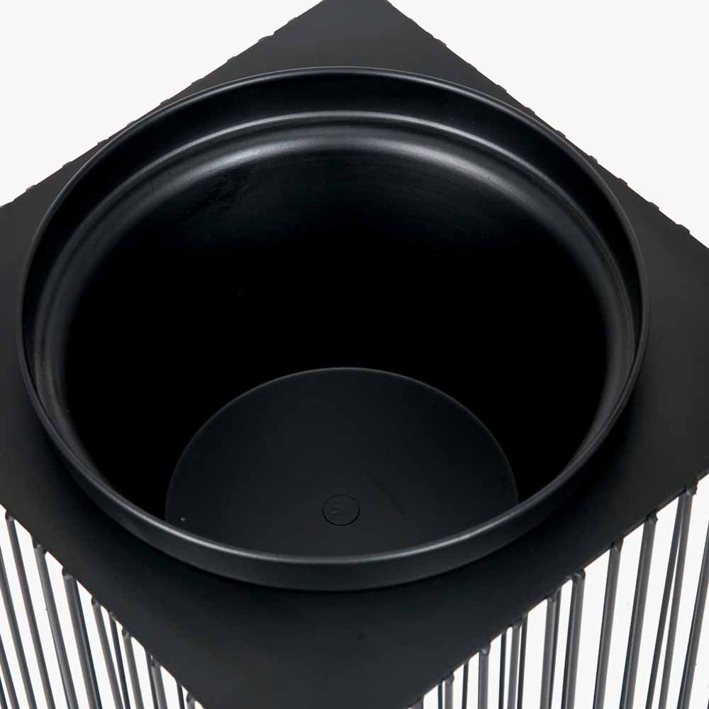 Black Metal Strut Planter | Large