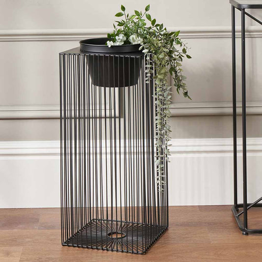 Black Metal Strut Planter | Large