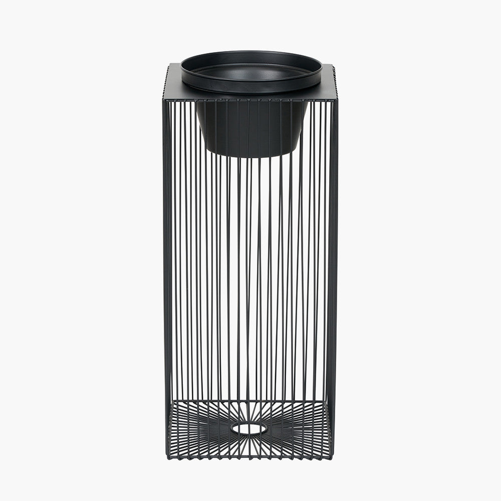 Black Metal Strut Planter | Large