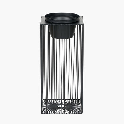 Black Metal Strut Planter | Large