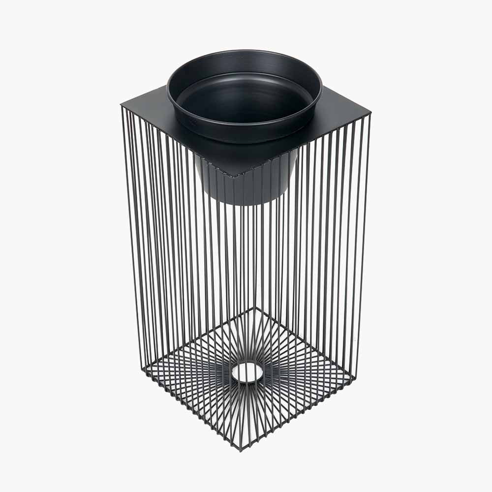 Black Metal Strut Planter | Small