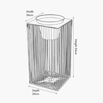 Black Metal Strut Planter | Small