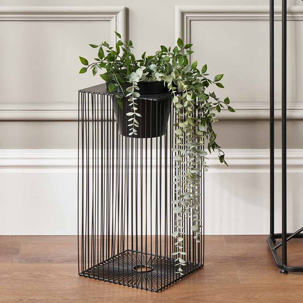 Black Metal Strut Planter | Small