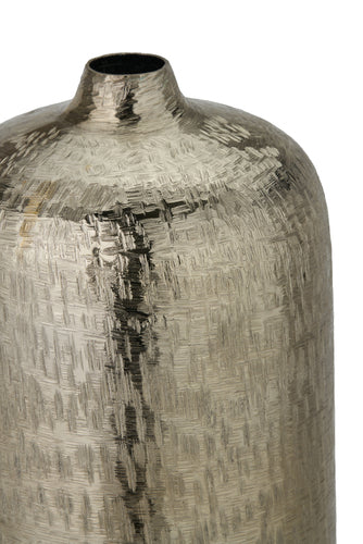 Gold Metal Hammered Vase Tall – Elegant Handcrafted Statement Piece for Modern Interiors