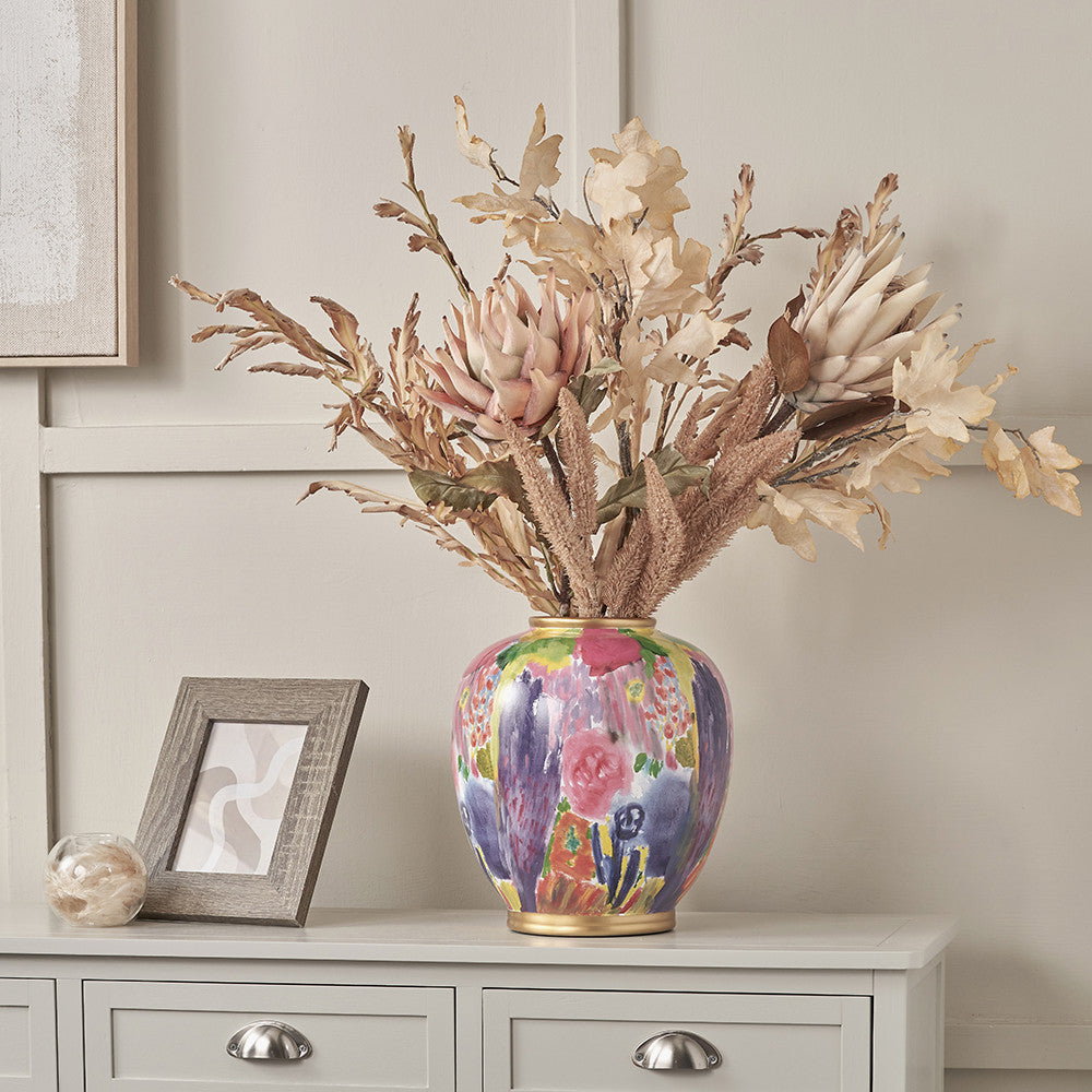 Matisse Multi Colour Ceramic Urn Vase
