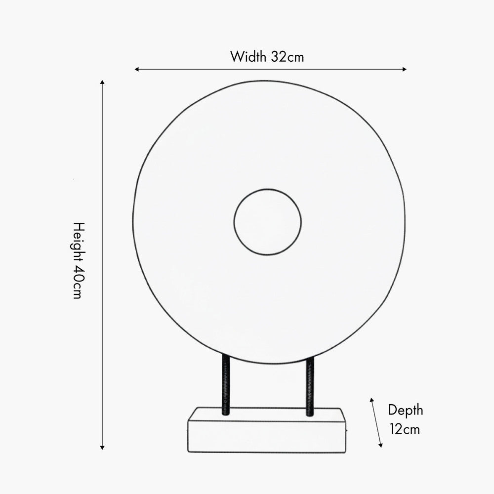 Black Handcarved Mango Wood Circular Ornament