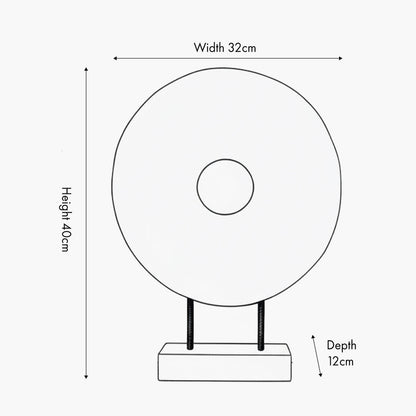 Black Handcarved Mango Wood Circular Ornament