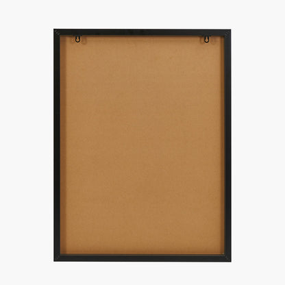 Art Deco Print with Gold Detail and Black Frame