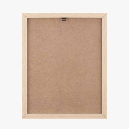 Set of 2 Natural Abstract Canvases with Natural Frame