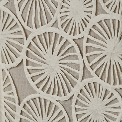 Set of 2 Cut Out Pattern Natural Paper Design Wall Art with Natural Frames