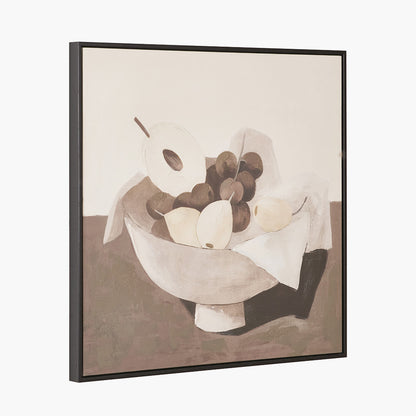 Fruit Design Canvas with Black Frame
