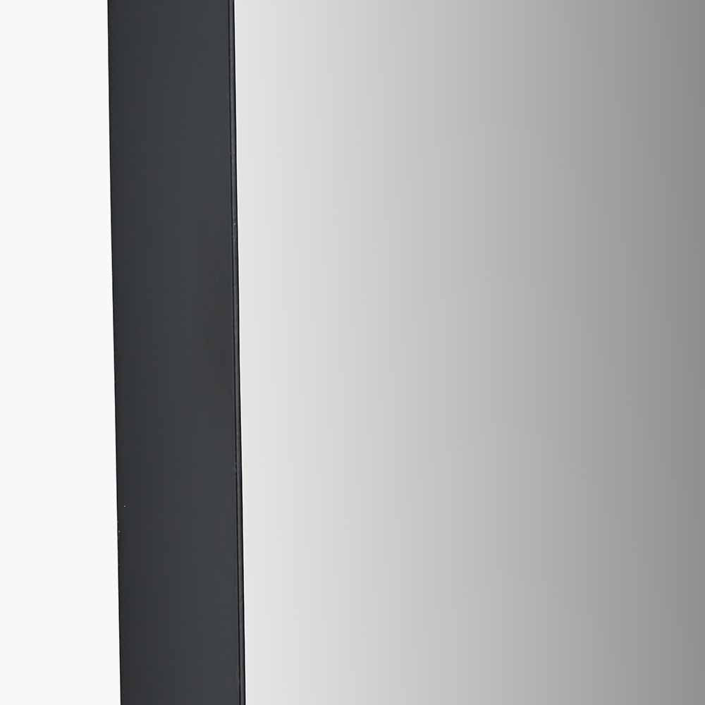 Black Oval Wall Mirror – Slim Metal Frame, Modern Minimalist Design
