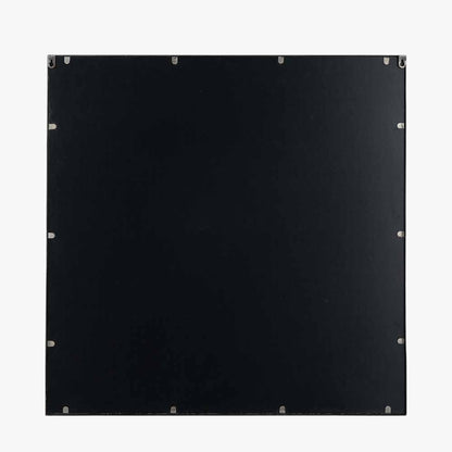 Antique Bronze Square Wall Mirror – 80cm Industrial Statement Mirror