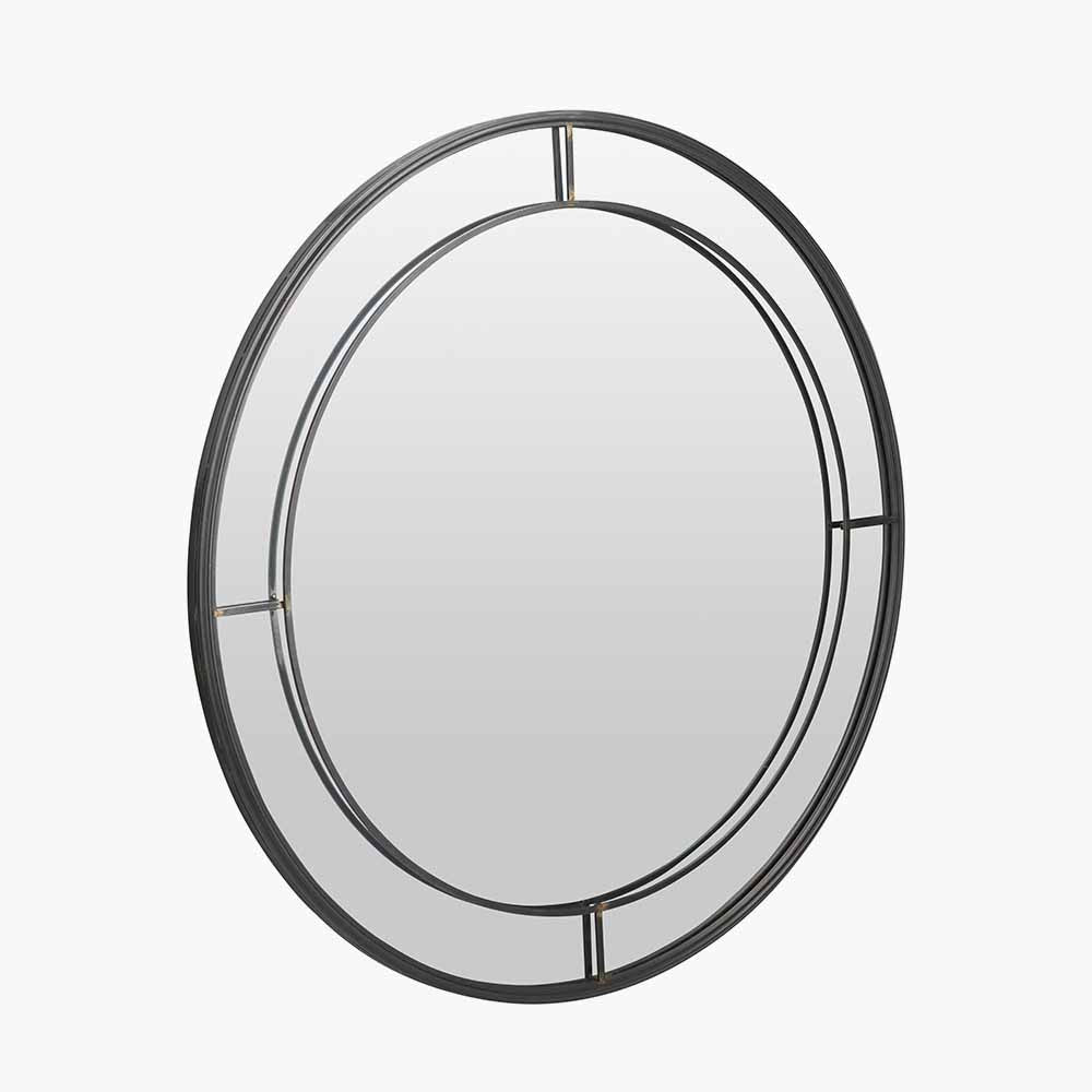 Shop the Antique Bronze Metal Large Round Wall Mirror. Its generous scale and beautifully detailed inner frame bring elegance and sophistication to your home. Shop online today at www.nobleandnook.co.uk