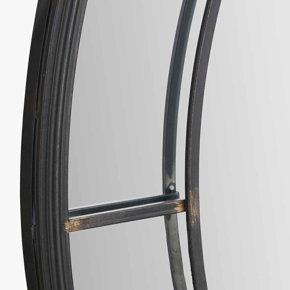 Shop the Antique Bronze Metal Large Round Wall Mirror. Its generous scale and beautifully detailed inner frame bring elegance and sophistication to your home. Shop online today at www.nobleandnook.co.uk