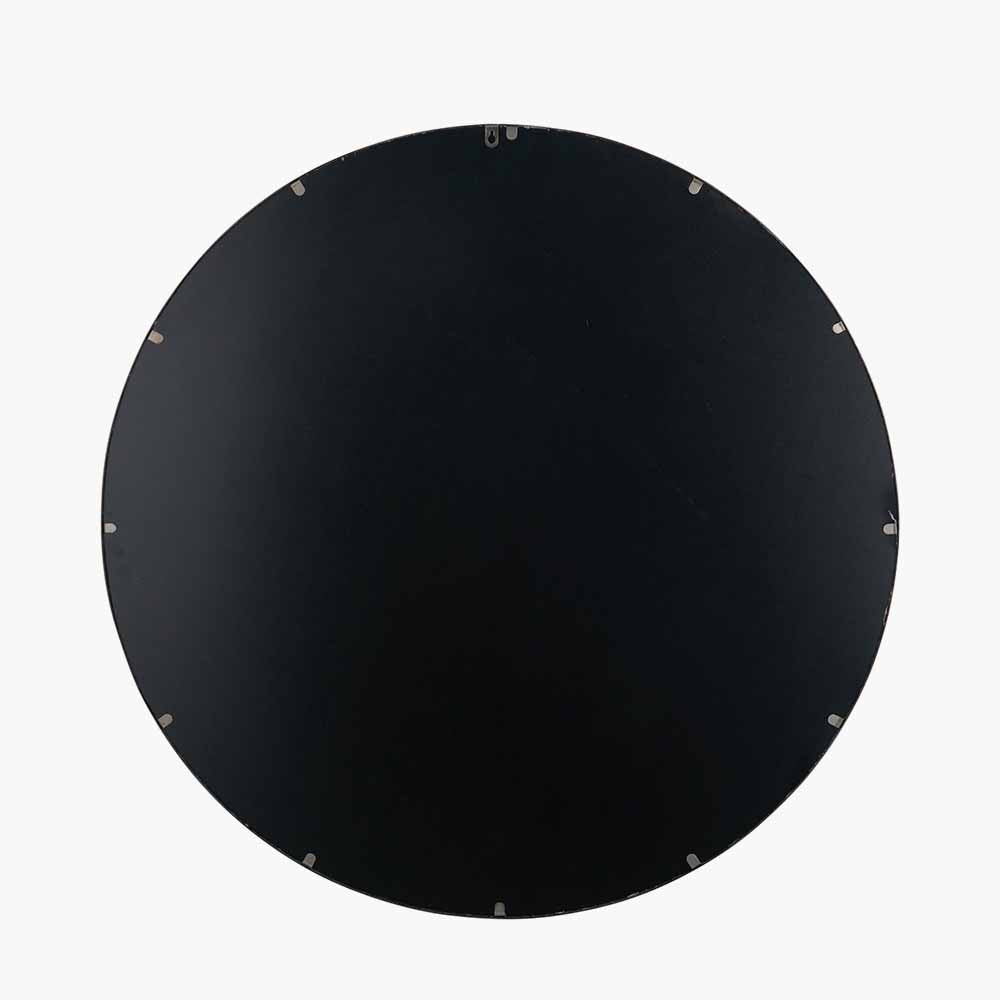 Shop the Antique Bronze Metal Large Round Wall Mirror. Its generous scale and beautifully detailed inner frame bring elegance and sophistication to your home. Shop online today at www.nobleandnook.co.uk