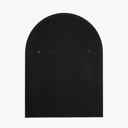Black Tall Arch Wall Mirror – Slim Metal Frame, Modern Industrial Style