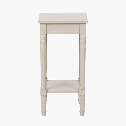 Heritage Putty Pine Wood Accent Table