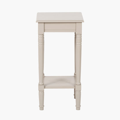 Heritage Putty Pine Wood Accent Table