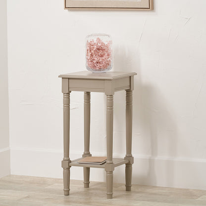 Heritage Putty Pine Wood Accent Table