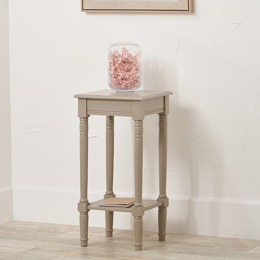 Heritage Putty Pine Wood Accent Table