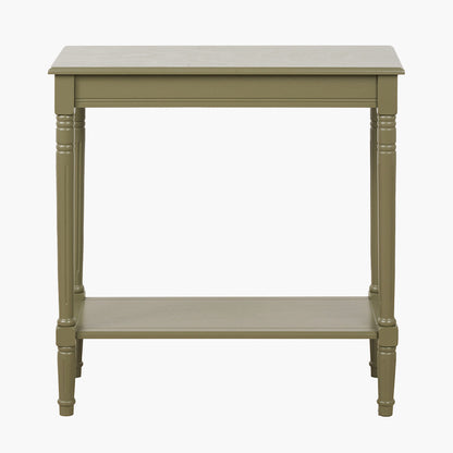 Heritage Olive Pine Wood Console Table