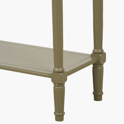 Heritage Olive Pine Wood Console Table