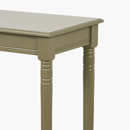 Heritage Olive Pine Wood Console Table