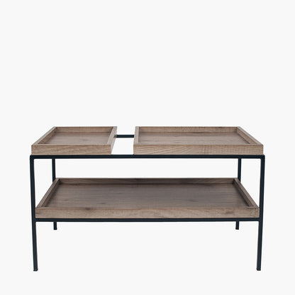 Refresh your living space with the Gallery Coffee Table with a durable black metal frame. W80 x D40 x H45 cm and No Assembly Required. Available at www.nobleandnook.co.uk