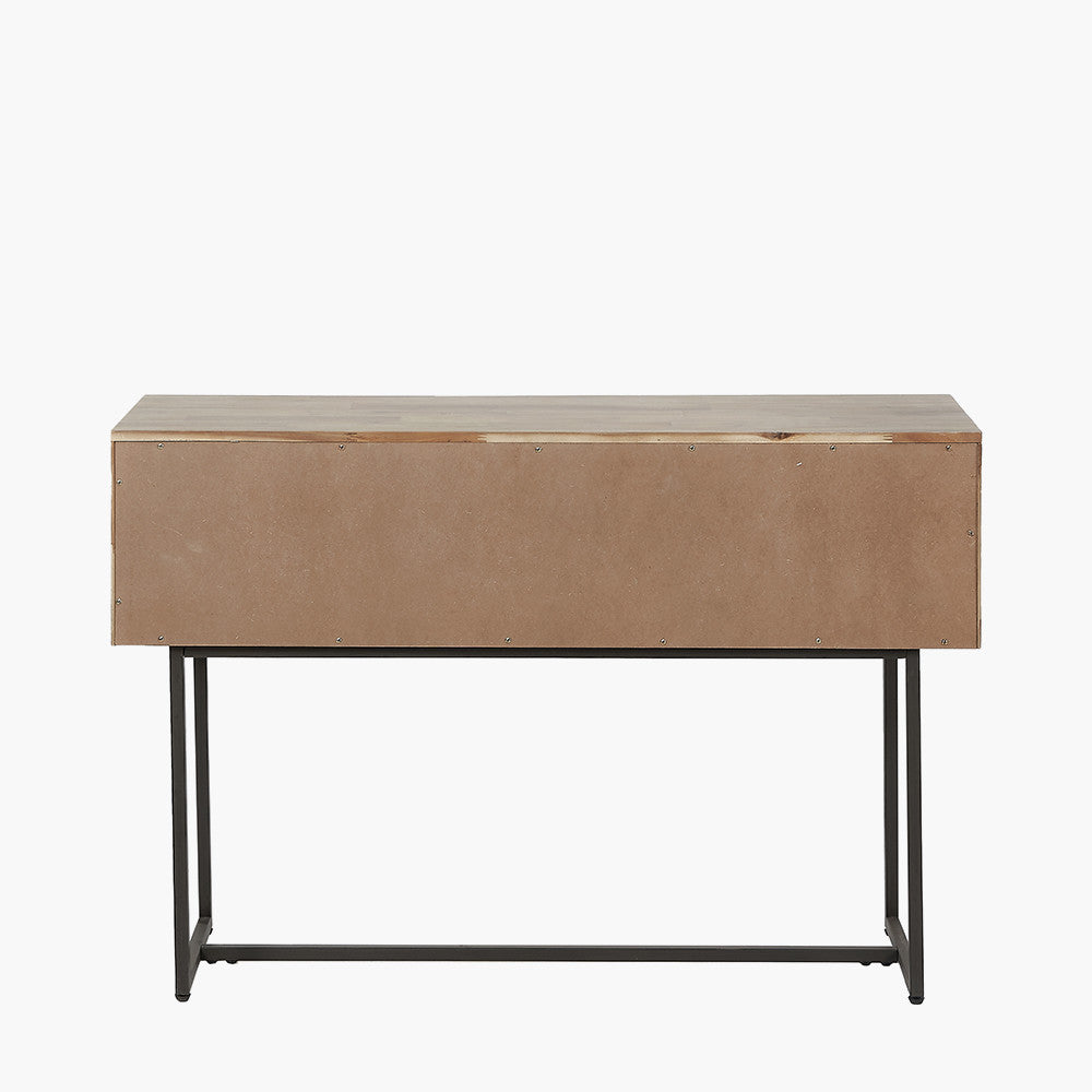 Marca Acacia Wood Console Table with Drawer | Scandi Console Table