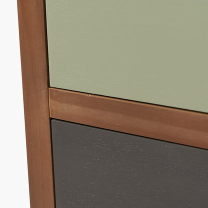 Loft Sage Multicoloured 4 Drawer Unit | Industrial Storage Furniture