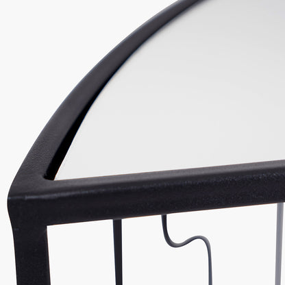 The Caprisse Console Table with its art deco-inspired design and refined half-moon silhouette makes it a standout feature in any room. Whether used in an entryway or behind a sofa. W100 x D40.5 x H81 cm. Shop online today at www.nobleandnook.co.uk