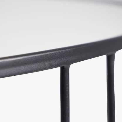 The Caprisse Console Table with its art deco-inspired design and refined half-moon silhouette makes it a standout feature in any room. Whether used in an entryway or behind a sofa. W100 x D40.5 x H81 cm. Shop online today at www.nobleandnook.co.uk
