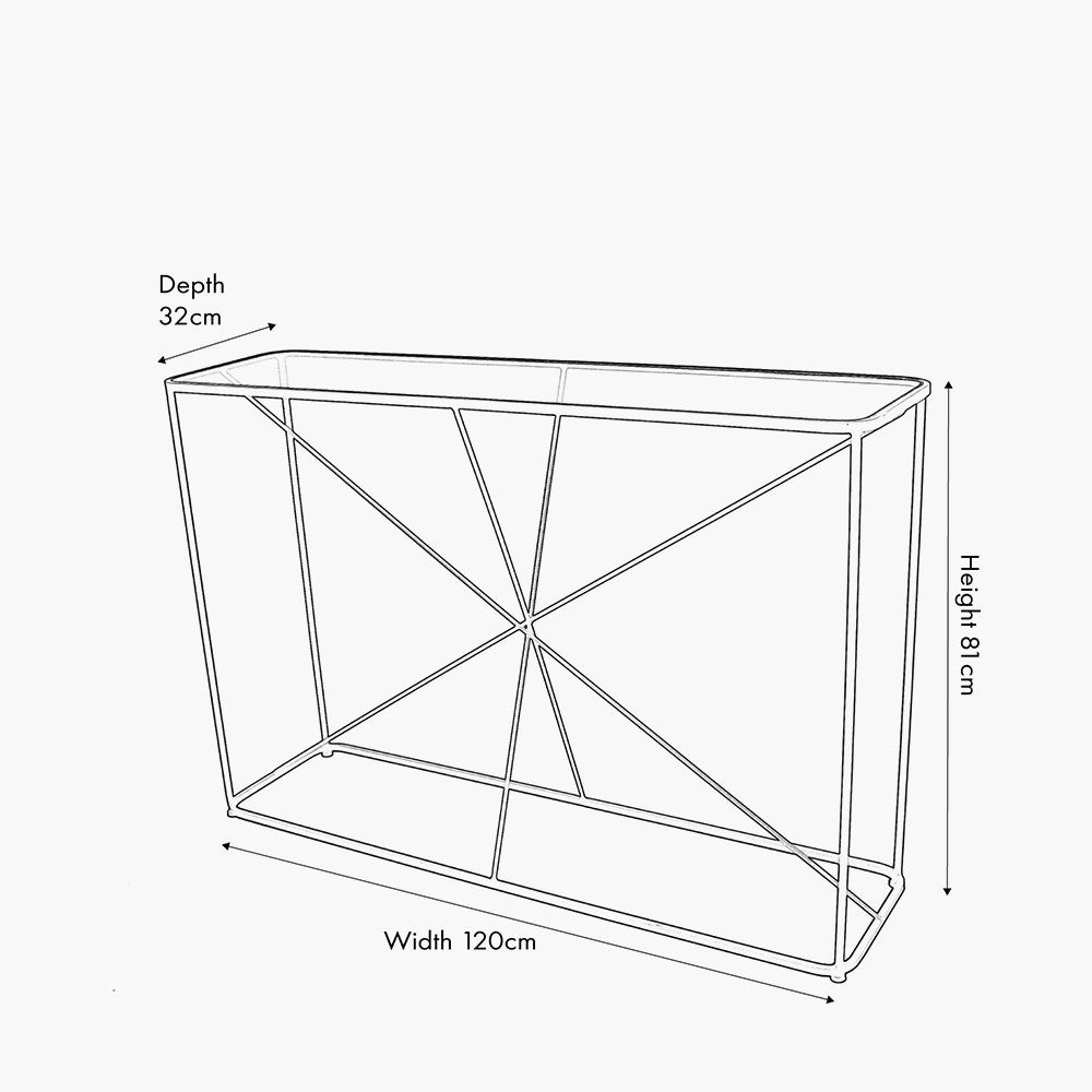 Bring a modern edge to your home with the Roxy Console Table. Perfect for elevating an entryway or adding flair to a living area.  W120xD32xH81cm. Available at www.nobleandnook.co.uk