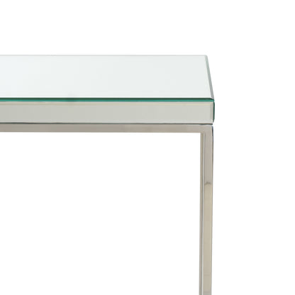 Elysee Mirrored Glass Console Table