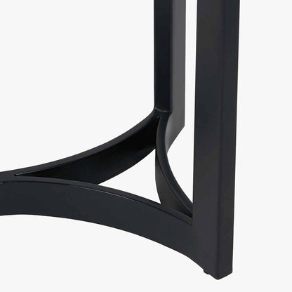 Shop this Black Metal and Genuine White Marble Top Console Table. Ideal for hallways, entrance halls, Living rooms and dining spaces. Dimensions W112xD36xH78cm. Shop online today at www.nobleandnook.co.uk