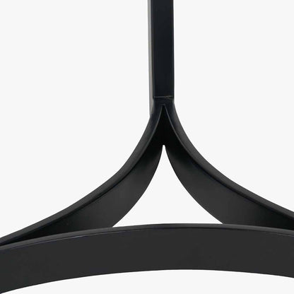 This striking Side Table pairs a luxurious marble top with gracefully curved black metal legs, creating a sophisticated contrast of texture and form. Dimensions W46xD46xH56cm. Shop online today at www.nobleandnook.co.uk
