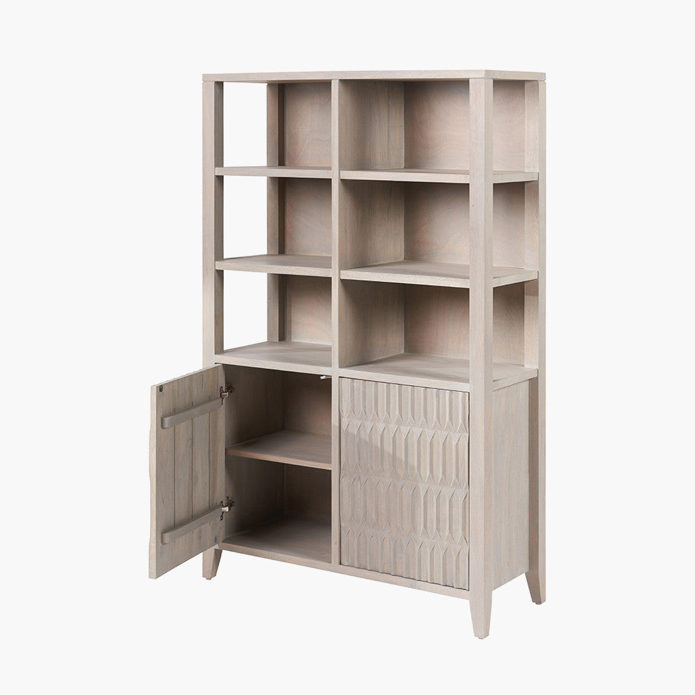 Expertly crafted from solid mango wood, this 2-door bookshelf unit is a stunning addition to any home. Combining natural elegance with practicality. Shop online today at www.nobleandnook.co.uk