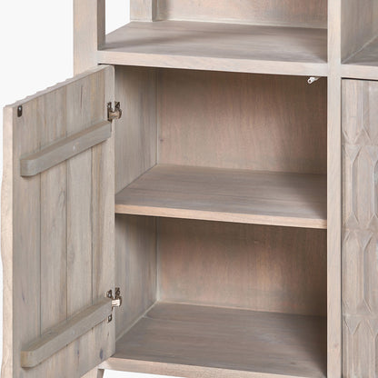 Expertly crafted from solid mango wood, this 2-door bookshelf unit is a stunning addition to any home. Combining natural elegance with practicality. Shop online today at www.nobleandnook.co.uk