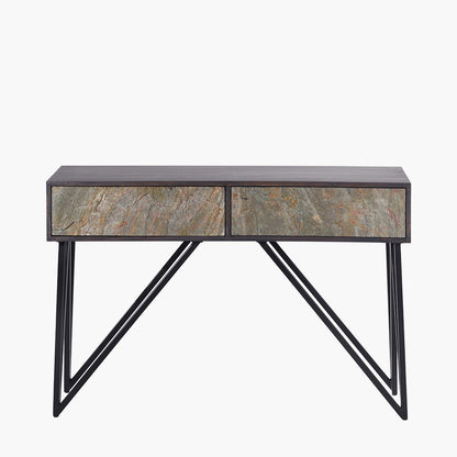 Verde Black Mango Wood Console Table