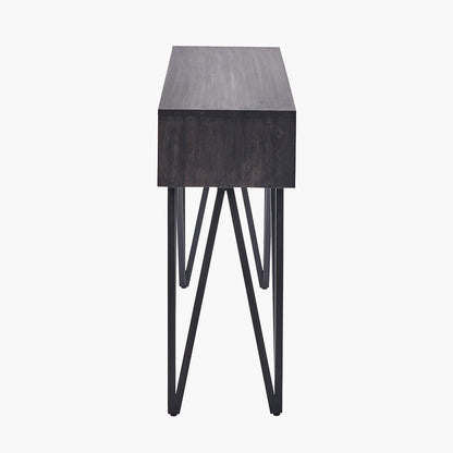Verde Black Mango Wood Console Table