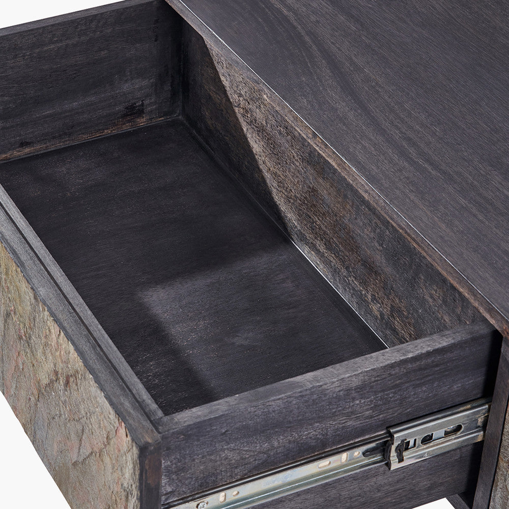 Verde Black Mango Wood Console Table