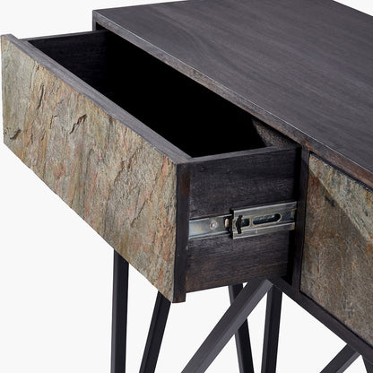 Verde Black Mango Wood Console Table