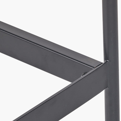 Perfect for hallways, living rooms or dining areas, the Hailee Black and Natural Chevron Console Table with striking chevron-effect front. W100xD38xH80cm. Shop online today at www.nobleandnook.co.uk